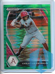 2021 Panini Prizm Draft Picks Prizm Green Pulsar Christian Franklin #PDP123
